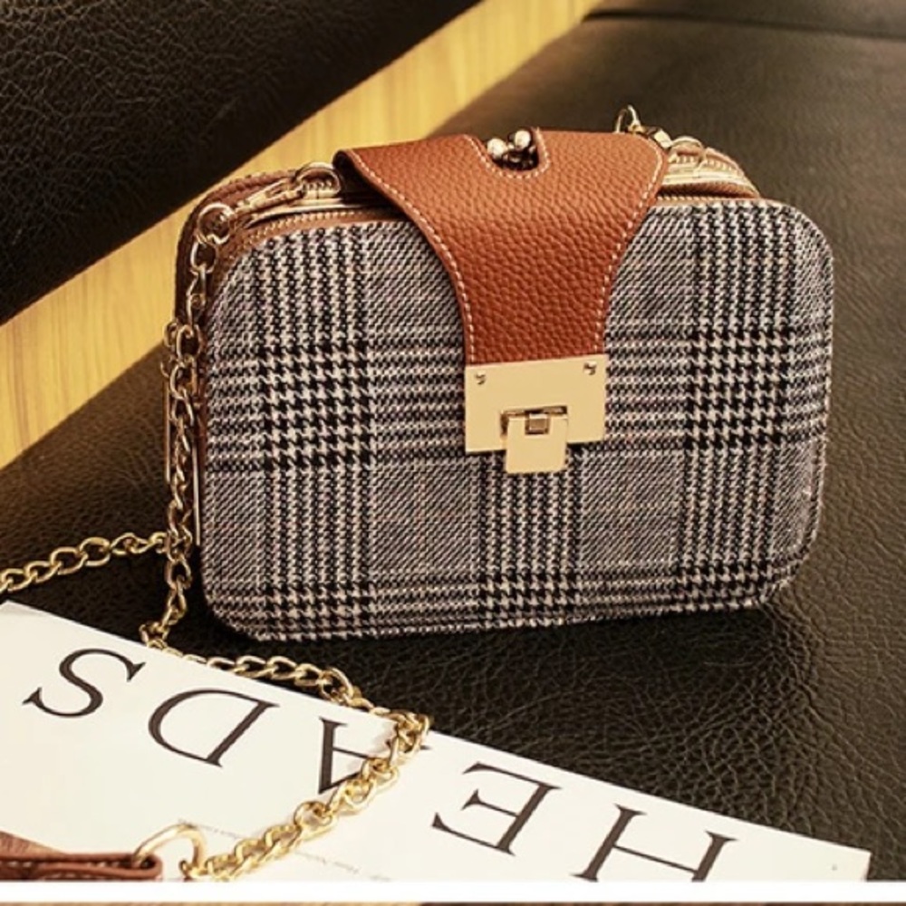 Houndstooth Handbag